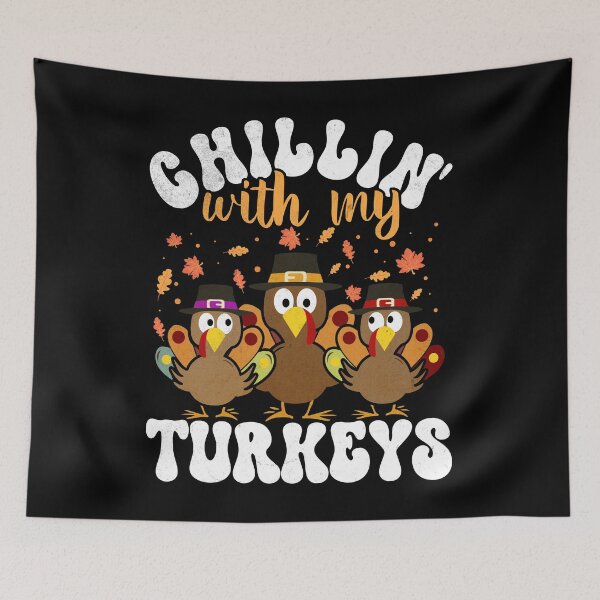 Item preview, Chilling With My Turkeys Matching Family Thanksgiving Turkey designed and sold by Zulfiqqar.