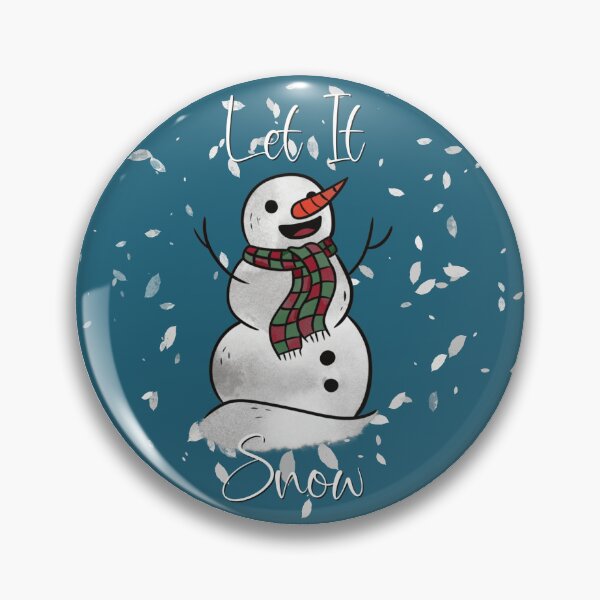 Item preview, Let It Snow Snowman Illustration Aqua designed and sold by quirkycounselor.