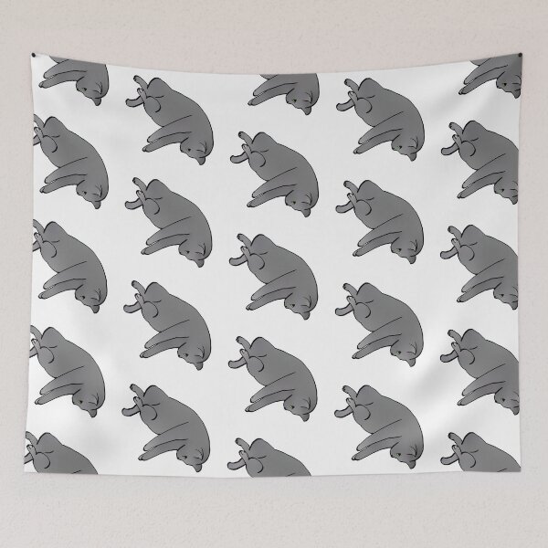 Item preview, Cat Pretzel Gray designed and sold by kotastrophe.