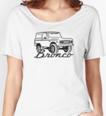 1966-1977 Ford Bronco, w/logo black print Relaxed Fit T-Shirt