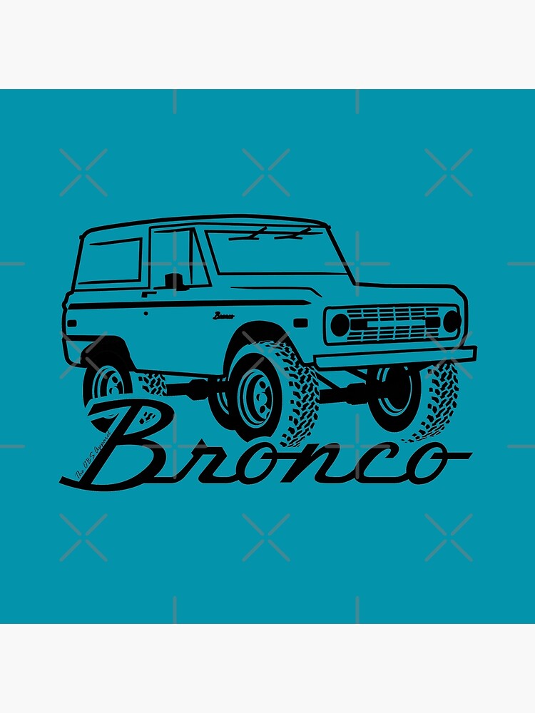 The OBS Apparel 1966-1977 Ford Bronco Side Black with Logo T-Shirt