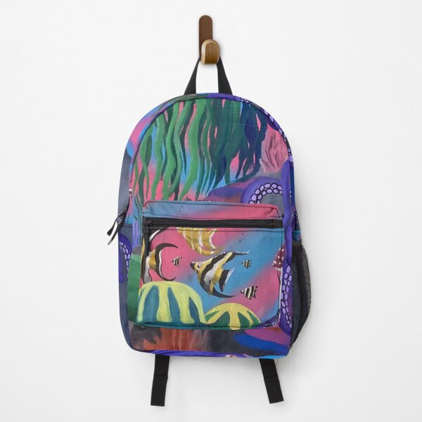 Item preview, "Under the See" Underwater Aquatic Trippy Psychedelic Scene designed and sold by ArtbyMeganBrock.