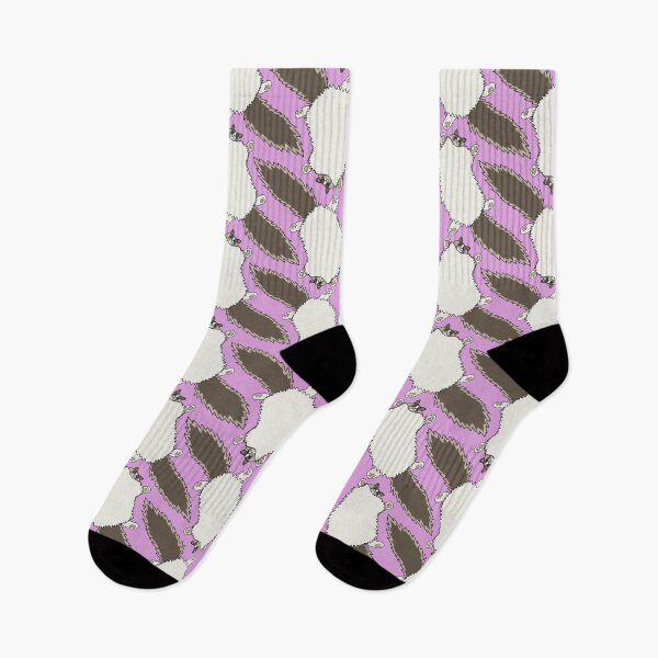 Item preview, Fluffy Ragdoll Flop Seamless Pattern - Plum Background designed and sold by EcoElsa.