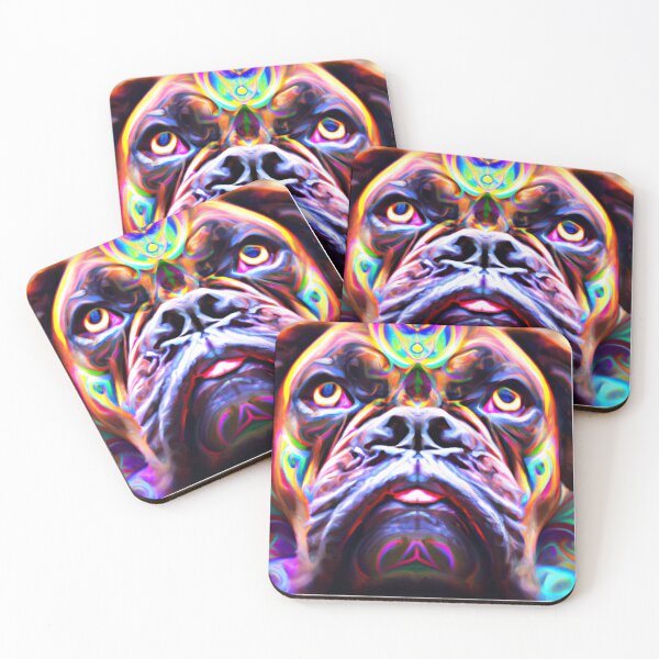 Item preview, Tribal Boxer Dog Pop Art 2 designed and sold by DiatomDesigns.