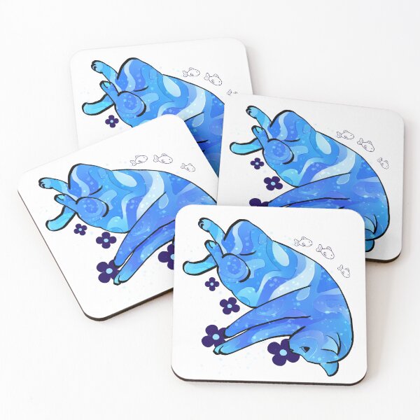 Item preview, Cat Pretzel Blue Groovy Water designed and sold by kotastrophe.