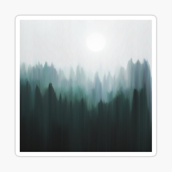 Autumn Fog | Green Edition Sticker