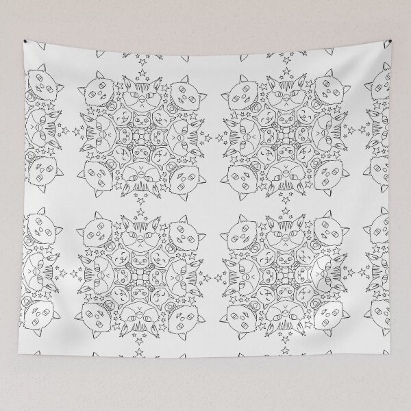 Item preview, cat mandala designed and sold by kotastrophe.