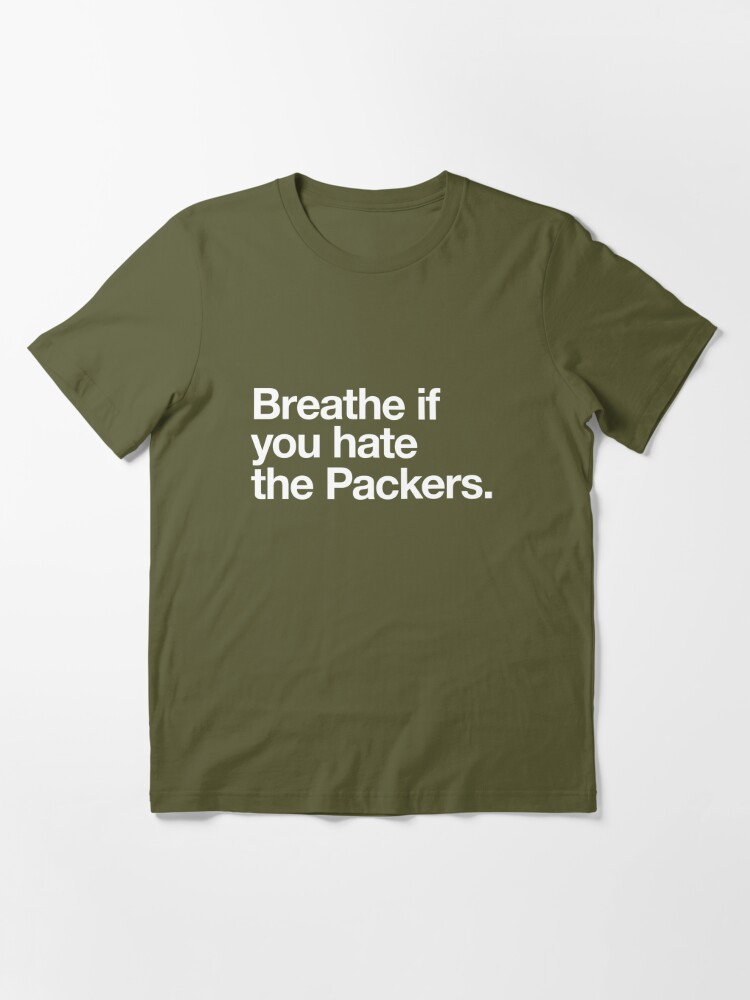 : BREATHE IF YOU HATE GREEN BAY Funny T Shirt: Clothing, Shoes &  Jewelry