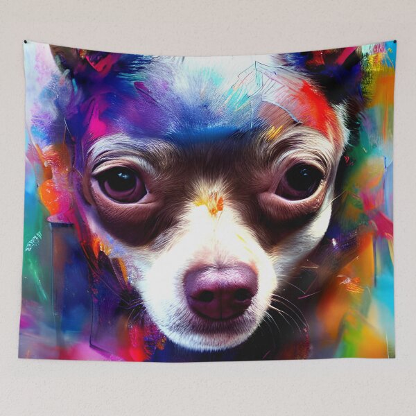 Item preview, Chihuahua colorful art painting dog #22 designed and sold by supeart.