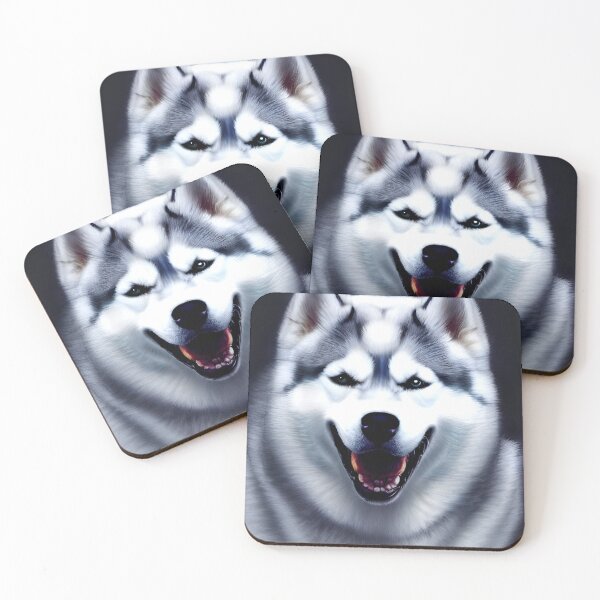 Item preview, Siberian Husky colorful dog portrait #19 designed and sold by supeart.