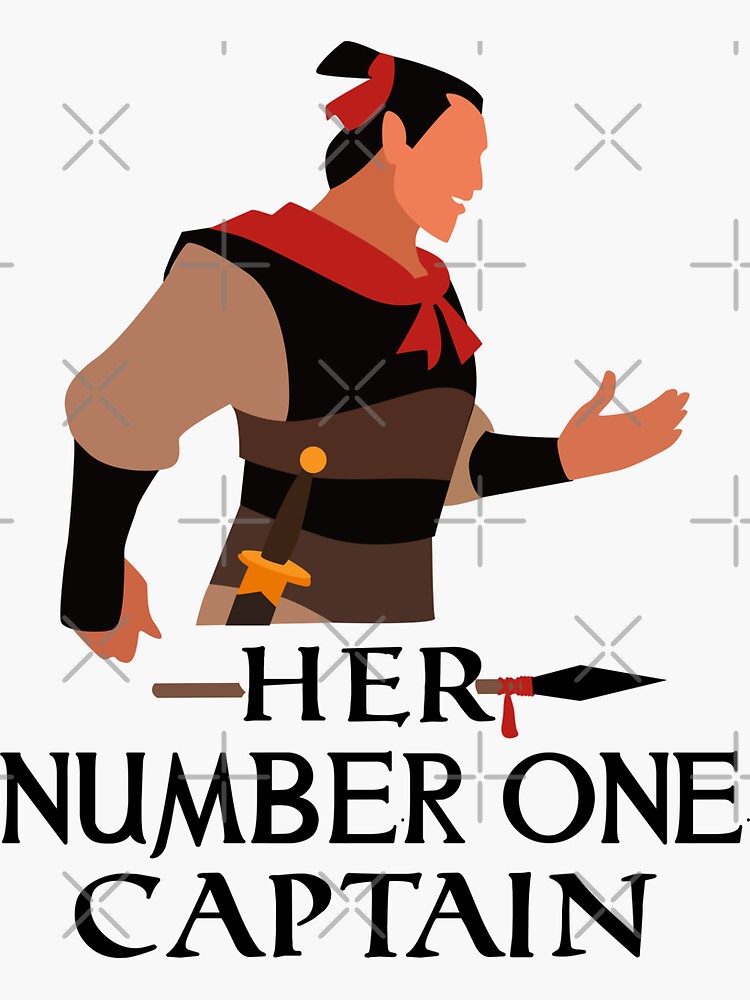 Disover Her Number One Captain Sticker