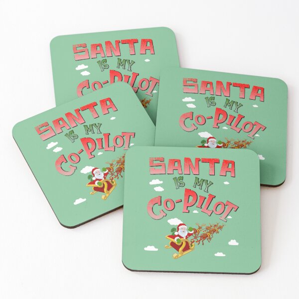 Artikelvorschau, Der Weihnachtsmann ist mein Co-Pilot entworfen und verkauft von Blended Designs ⭐⭐⭐⭐⭐.