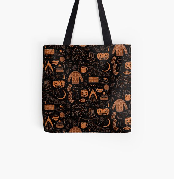 Autumn Nights: Halloween All Over Print Tote Bag