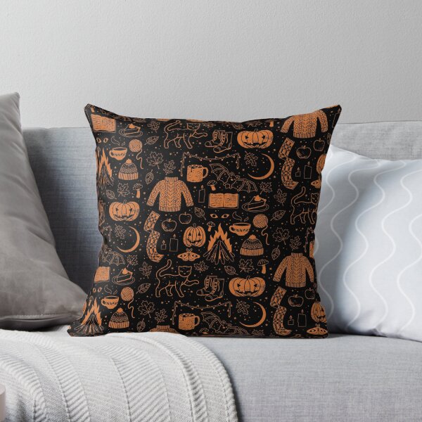 Autumn Nights: Halloween Throw Pillow