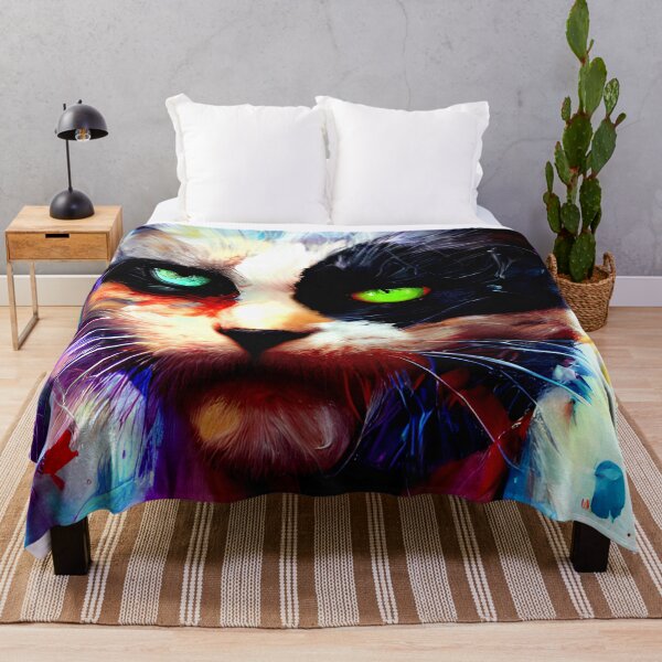 Item preview, cat in mask painting #7 designed and sold by supeart.