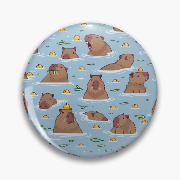 Item preview, Bathing Capybara Pattern designed and sold by Griffywings.