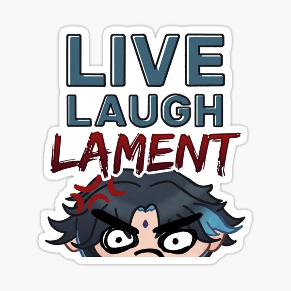 Item preview, Live Laugh Lament (Xiao Genshin Impact) designed and sold by jaebirds.