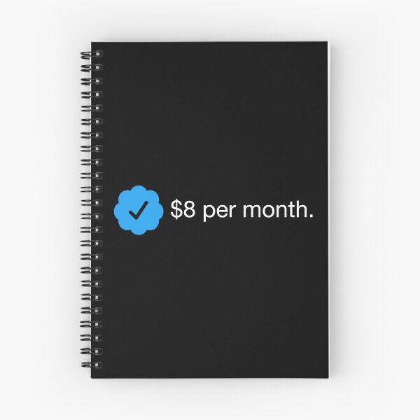 Item preview, Twitter Verified Blue Check Check Mark $8 Dollars Per Month designed and sold by henrymencia.