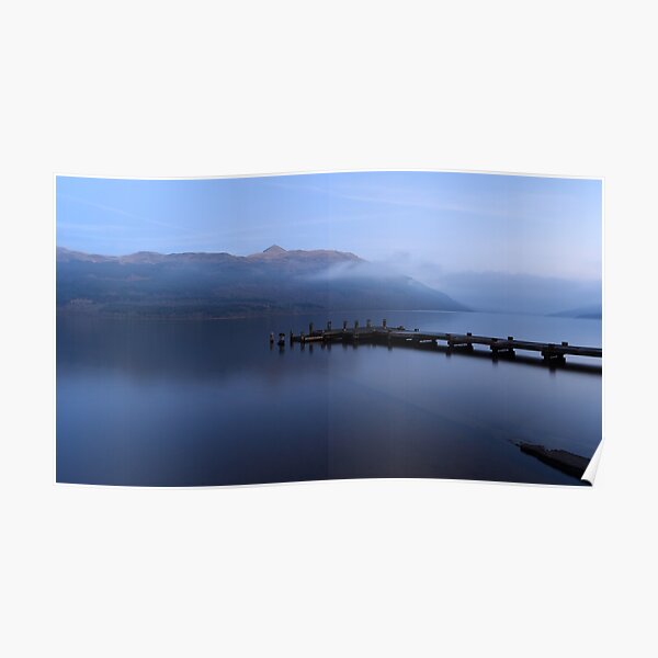 Misty Loch Lomond at Twilight Poster