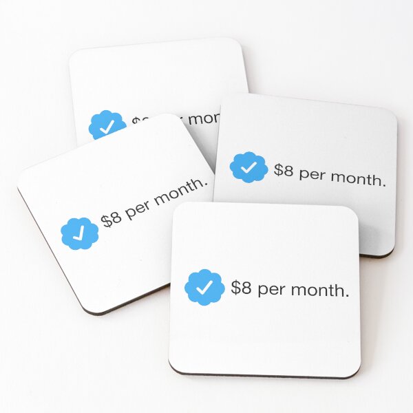 Item preview, Twitter Verified Blue Check Marca de verificación $ 8 dólares por mes designed and sold by henrymencia.
