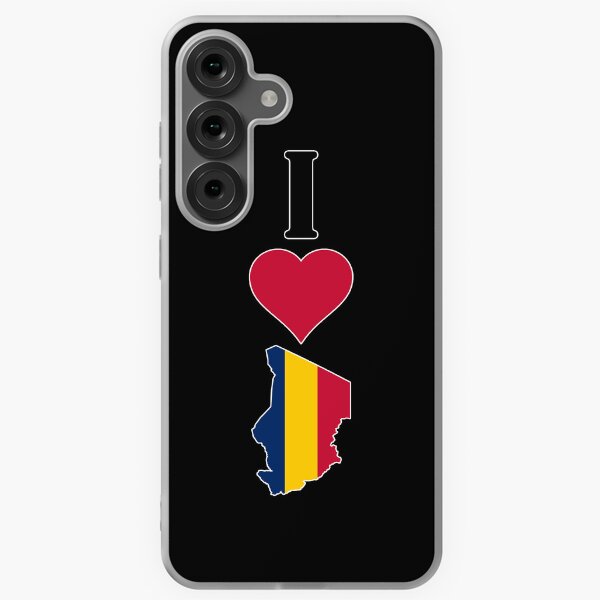 Item preview, I Love Chad Vertical I Heart Country Flag Map designed and sold by SportsStars.