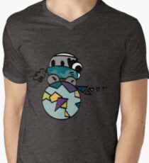 Camiseta de cuello en V T4 camping in the sky