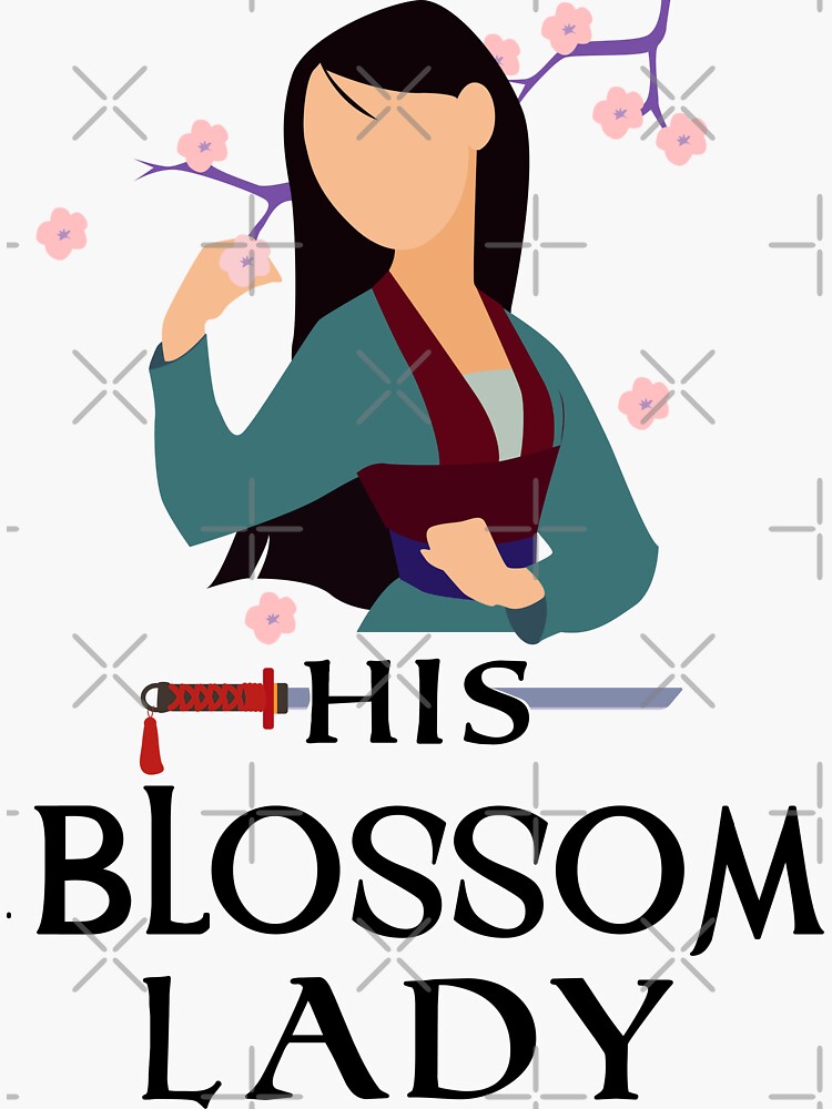 Disover His Blossom Lady Sticker