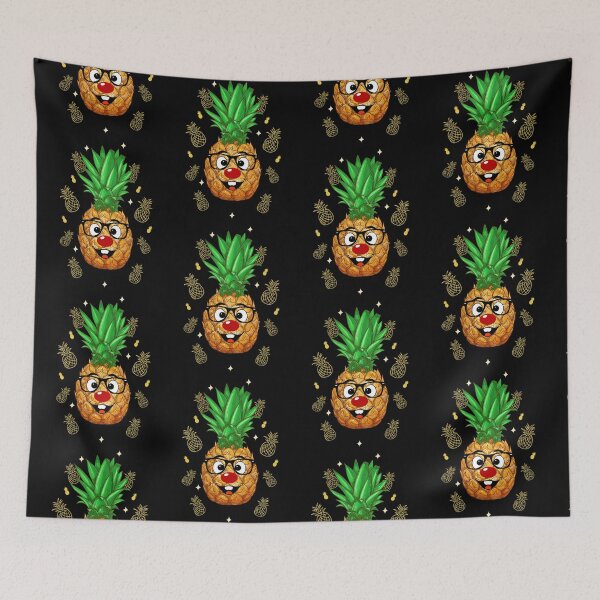 Item preview, Cute Nerdy Pineapple Head With Red Nose designed and sold by IslandDrip.