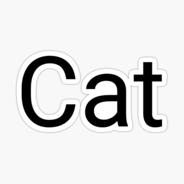 the-word-cat-one-word-generic-funny-kitty-kitten-feline-minimalism