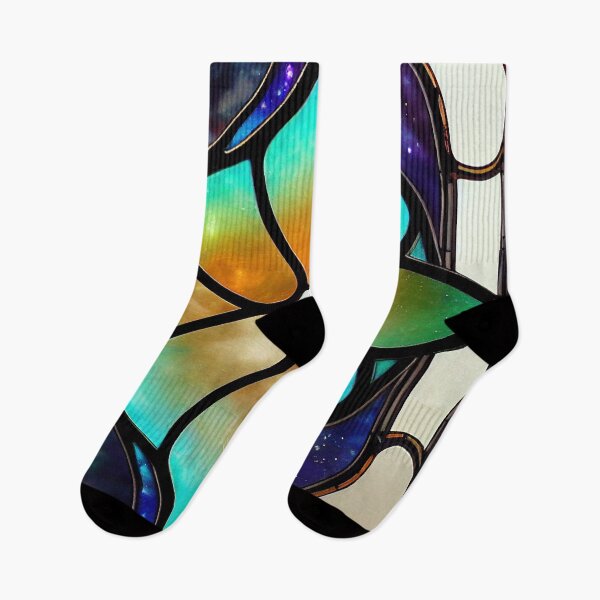 Item preview, Space Stained Glass 4 Abstract AI Generated Art designed and sold by MeAI-Art.