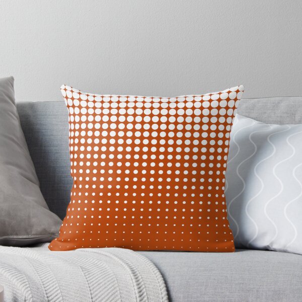 Item preview, Cool modern techno shrinking polka dots white on mahogany designed and sold by aapshop.