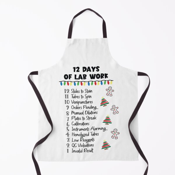 Item preview, 12 Days of Lab Life, Holiday Lab Tech designed and sold by TroveLogic.