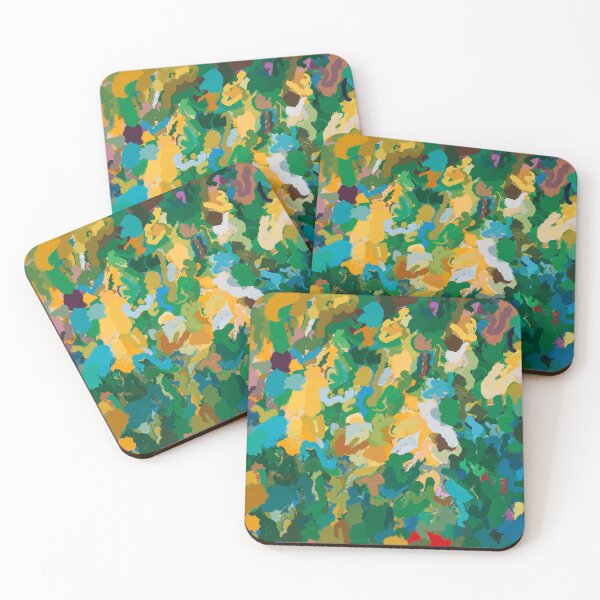 Item preview, Vibrant teals, yellows and greens designed and sold by lukefranklinart.