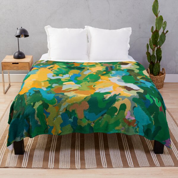 Item preview, Vibrant teals, yellows and greens designed and sold by lukefranklinart.