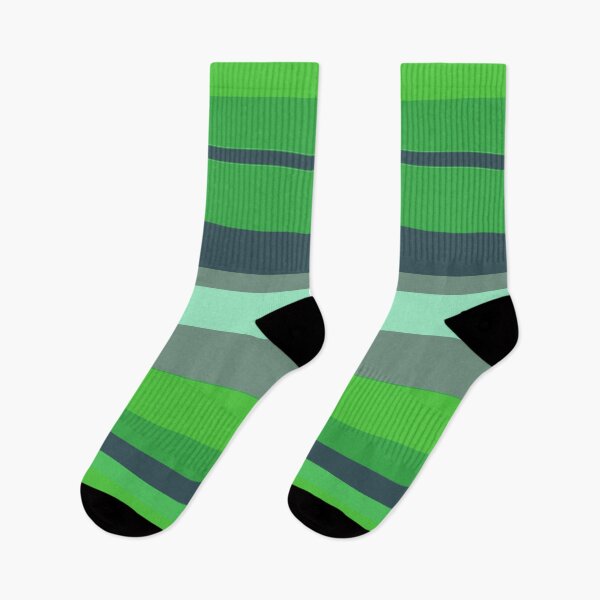 Item preview, Horizontal Stripes In Complementary Colors Green and Teal  designed and sold by taiche.