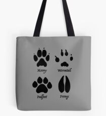 Moony, Wormtail, Padfoot, and Prongs Tote Bag