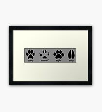 Moony, Wormtail, Padfoot, and Prongs Framed Print