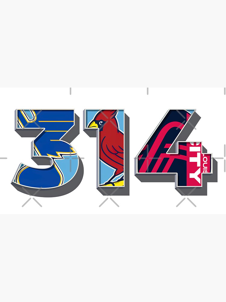 314- area code - STL sports&quot; Cap for Sale by Osprey34 | Redbubble