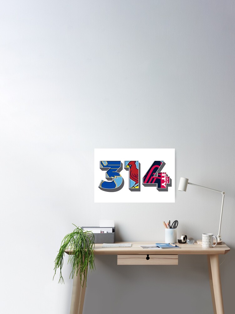St. Louis Area Code 314 Logos Inset Sticker for Sale by Osprey34