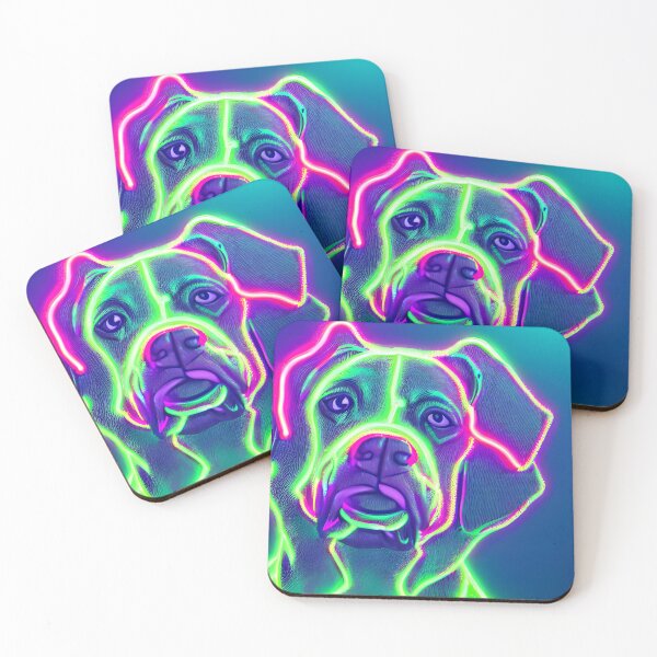 Item preview, dog made of shredded glass - neon light #3 designed and sold by supeart.