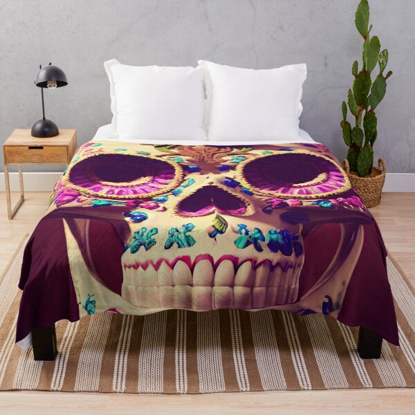 Item preview, Calavera con Rosas Rosadas designed and sold by OccultDreams.
