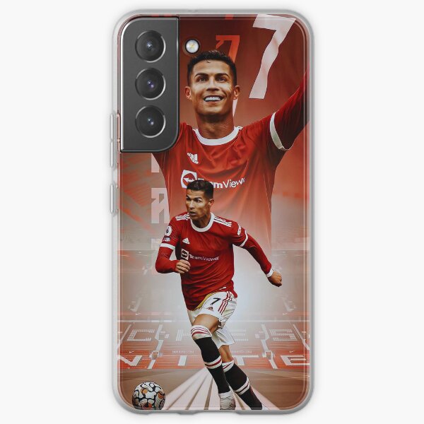 Cristiano Ronaldo Manchester Heim 2021/22, iPhone 12 / iPhone 13 Hülle, alle Arten von iPhone Samsung Galaxy Flexible Hülle
