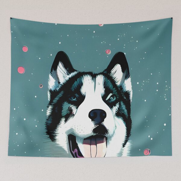 Item preview, husky anime dog portrait #8 designed and sold by supeart.