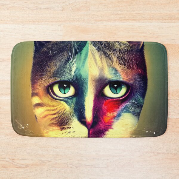 Item preview, cat colorful painting #1 designed and sold by supeart.