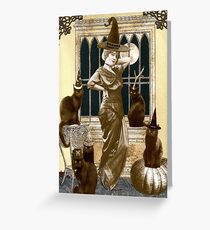 Dress Up Witch Greeting Card