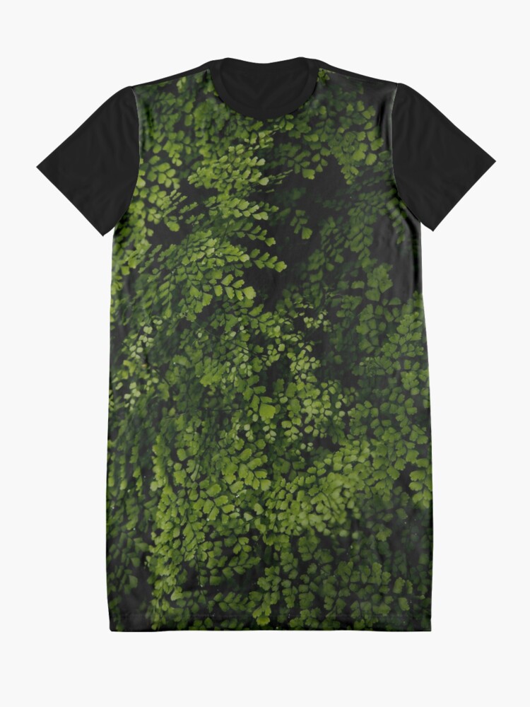Alternate view of Small leaves. Graphic T-Shirt Dress
