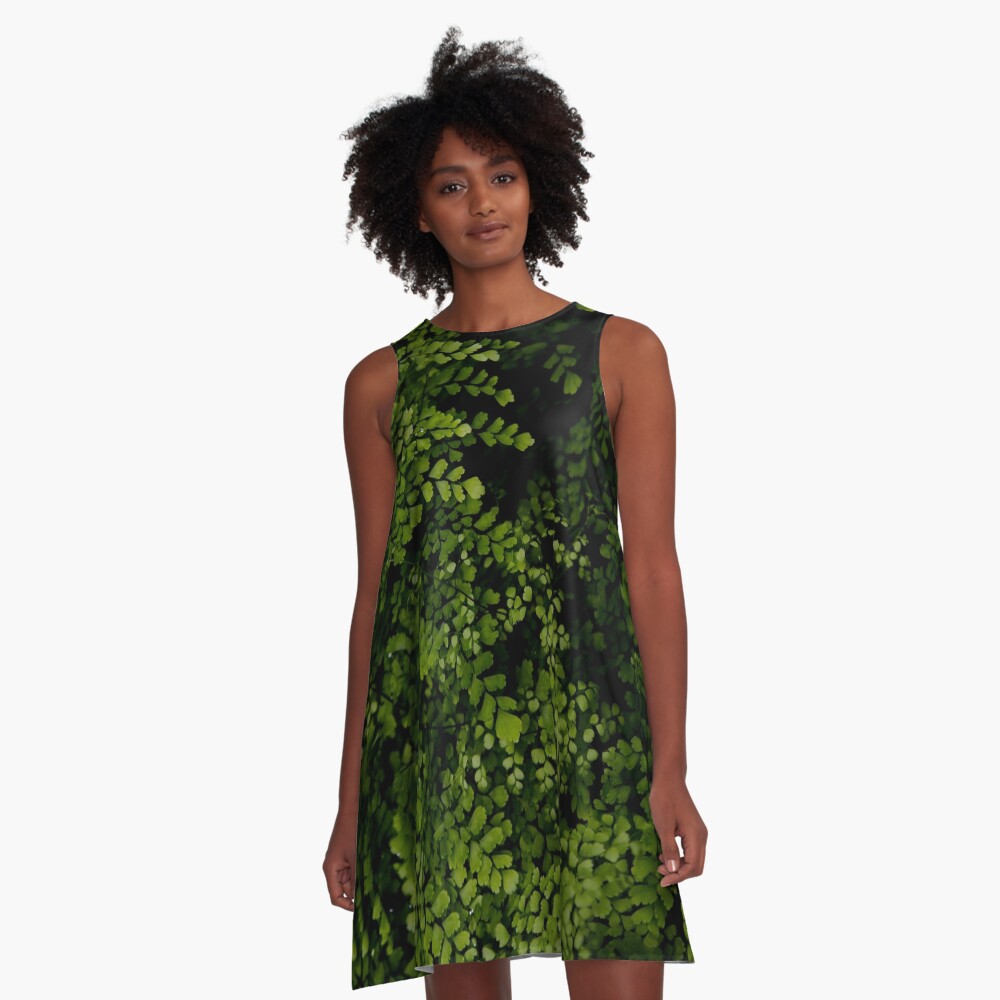 Small leaves. A-Line Dress