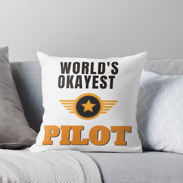Item preview, World's Okayest Pilot designed and sold by Quirky Dez.