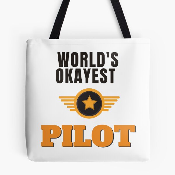 Item preview, World's Okayest Pilot designed and sold by Quirky Dez.