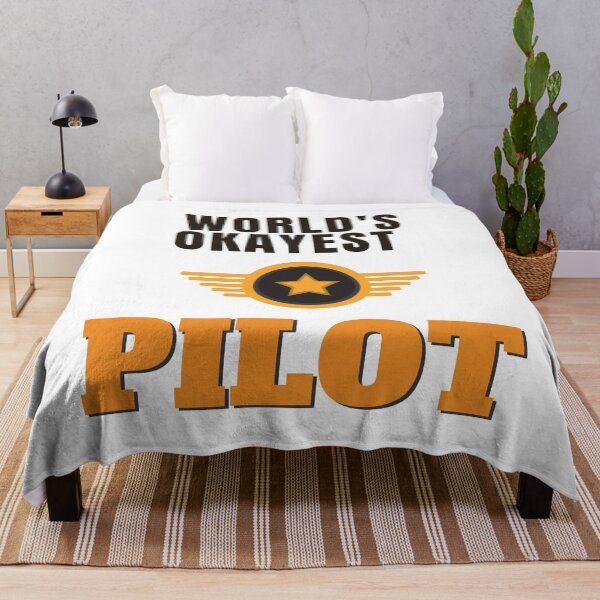 Item preview, World's Okayest Pilot designed and sold by Quirky Dez.